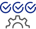 톱니바퀴 체크 아이콘